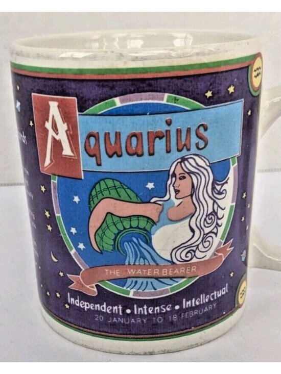 Zodiac Other - Zodiac Aquarius Mug - The Water Bearer - Astrological Sign Coffee Cup